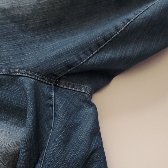 Ashley Stewart Four Pocket Medium Rinse Blue Denim Bermuda Shorts Size 20 - Picture 8 of 16